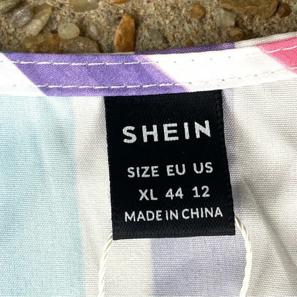 Shein Vcay NWT Girls Multicolor Striped Sundress Size XL - Picture 2 of 7